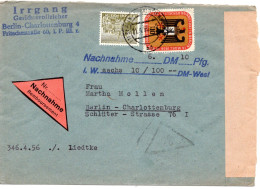 67213 - Berlin - 1956 - 50Pfg Bauten I MiF A NN-OrtsBf BERLIN - Briefe U. Dokumente