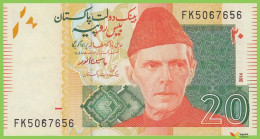 Voyo PAKISTAN 20 Rupees 2014 P55h(1) B233j FK UNC - Pakistan