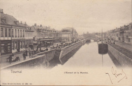 BELGIQUE HAINAUT TOURNAI L'ESCAUT ET LE MARCHE  PRECURSEUR - Doornik