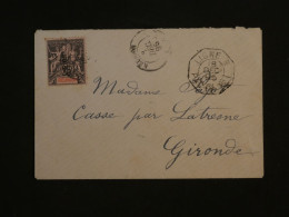 BU8  ILE DE LA REUNION  BELLE LETTRE RR 1895 PAQUEBOT MARSEILLE A  CASSE FRANCE +25C  +AFF. INTERESSANT++ - Storia Postale