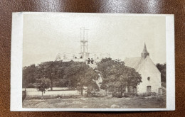 Ponchâteau * RARE Photo CDV Albuminée Circa 1860/1890 * Clavaire De La Madeleine Et Chapelle église * Photographe - Pontchâteau