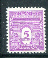 FRANCE- Y&T N°620- Neuf Sans Charnière ** - 1944-45 Triumphbogen