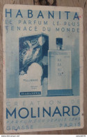 Carte HABANITA, Parfum Molinard     ............. PHI ...... E1-89b - Anciennes (jusque 1960)