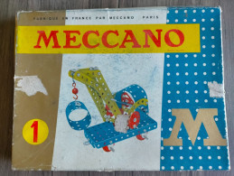 Rare  MECCANO Boite N° 1 M + Notice Catalogue N° 0.1.2.3 Manuel D'introduction  Jeu De Construction En Acier Traité - Altri & Non Classificati