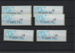 Neukaledonien Michel Cat.No. Mnh/** ATM Set 1 Teller 98340 1 - Franking Labels