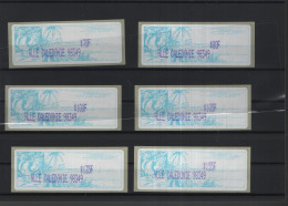 Neukaledonien Michel Cat.No. Mnh/** ATM Set 1 Teller 98349 Blue - Timbres De Distributeurs