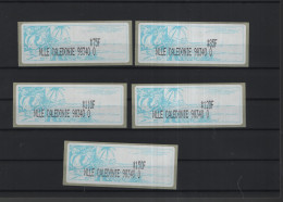 Neukaledonien Michel Cat.No. Mnh/** ATM Set 1 Teller 98340 (2) - Franking Labels