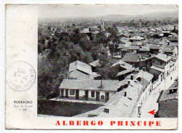 Italie--PEVERAGNO--1959--ALBERGO PRINCIPE--Vue Aérienne ..carte Publicitaire Peu Courante..cachets Divers + Montreuil-93 - Sonstige & Ohne Zuordnung