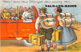 07-VALS-LES-BAINS- CARTE A SYSTEME DÉPLIANTE - MAIS ! SANS VOUS DERANGER VOUS POURREZ VOIR VALS LES BAINS - Vals Les Bains