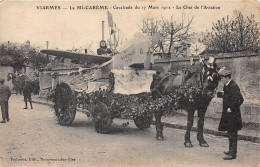 95-VIARMES- LA MI-CAREME- CAVALCADE DU 17 MARS 1912- LE CHAR DE L'AVIATION - Viarmes