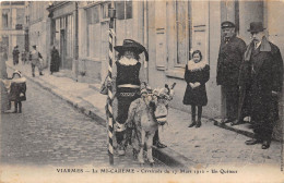 95-VIARMES- LA MI-CAREME- CAVALCADE DU 17 MARS 1912- UN QUÊTEUR - Viarmes