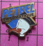 2617 Pin's Pins / Beau Et Rare / INFORMATIQUE / OISEAU MARIN PETREL INFORMATIQUE - Computers