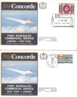 CONCORDE PREMIER 1er VOL FIRST FLIGHT BRITISH AIRWAYS London NEW YORK London - Andere & Zonder Classificatie