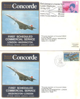 CONCORDE PREMIER 1er VOL FIRST FLIGHT BRITISH AIRWAYS London WASHINGTON London - Autres & Non Classés