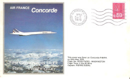 CONCORDE PREMIER 1er VOL FIRST FLIGHT AIR FRANCE  PARIS WASHIGTON 1976 - Autres & Non Classés