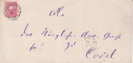 POLAND / GERMAN ANNEXATION 1885  LETTER  SENT FROM  KRZANOWICE TO KOŻLE - Cartas & Documentos