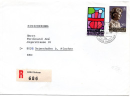 67248 - Liechtenstein - 1986 - 2,50Fr Fuerstin MiF A R-Bf SCHAAN -> Westdeutschland - Cartas & Documentos