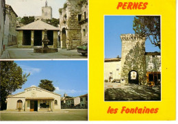 Pernes Les Fontaines 3 Vues:  Fontaine Du Cormoran Et Son Vieux Donjon Syndicat D'initiatives Porte St Gilles - Pernes Les Fontaines