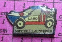 2617 Pin's Pins / Beau Et Rare / AUTOMOBILES / VOITURE RALLYE BUGGY SUPORTER JL VERRIER - Rally