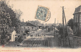 Belfort         90         Intérieur De La Gare . Voies Et Passage A Niveau    (voir Scan) - Belfort - City