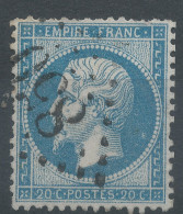 Lot N°76398    N°22, Oblitéré GC 850 Chambon-sur-Voueize, Creuse (22), Indice 4 - 1862 Napoléon III