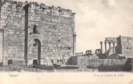 SYRIE - Palmyre - Porte Du Temple De Soleil - Carte Postale Ancienne - Syrie