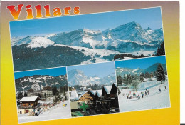 ALPES VAUDOISES VILLARS   LES PISTES  ANIMATION MULTIVUES N°10137 SWITZERLAND    OLLON EN 1994 - Ollon