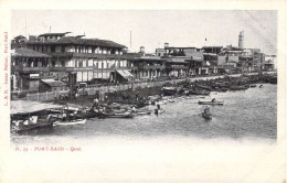 EGYPTE - Port-Said - Quai - Carte Postale Ancienne - Port Said