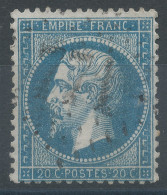 Lot N°76405    N°22, Oblitéré GC 771 Castres-Gironde, Gironde (32), Indice 4, Trou - 1862 Napoléon III