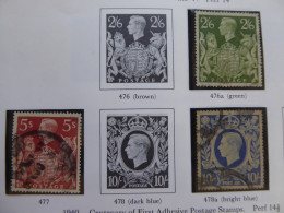 GREAT BRITAIN SG 476a/478a  Fine Used Stamps ONLY - Altri & Non Classificati