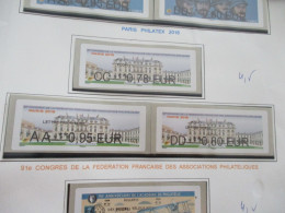 Série 3 Vignette Adhésive France Neuf Sans Charnière 2018 91ème Congrès Sociétés Philatéliques Paris - Unused Stamps
