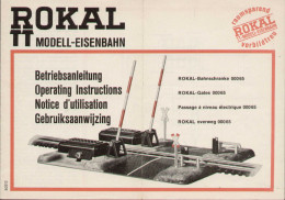 Catalogue Rokal 1964 Banschranke Betriebanleitung TT 1:120 12 Mm - En Allemand, Anglais, Français Et Néerlandais - Alemania