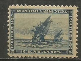 ARGENTINA DESCUBRIMIENTO DE AMERICA YVERT NUM. 93 * NUEVO CON FIJASELLOS - Unused Stamps