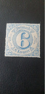 Altdeutschland Turn Und Taxis 6 Kreuzer Freimarke 1862 Hellblau  Ungestempelt - Mint