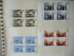 GREAT BRITAIN SG 971-4 J.M.W.TURNER BIRTH BICENTENAY BL4 MARGIN - Feuilles, Planches  Et Multiples