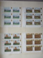 GREAT BRITAIN SG 1087-90 HORSE RACING PAINTINGS BL6 MARGIN - Fogli Completi