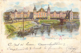 PAYS-BAS - Groeten Uit Amsterdam - Carte Postale Ancienne - Amsterdam