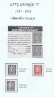 GB George Vl - 1937/1950  WATERLOW Essays  (3) U/M - Unused Stamps