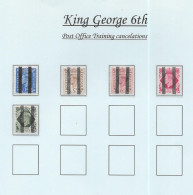 GB George Vl - 1937/1950   Post Office Training Cancellations (5) - Unused Stamps