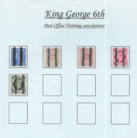 GB George Vl - 1937/1950   Post Office Training Cancellations (5) - Neufs