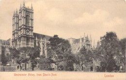 ANGLETERRE - London - Westminster Abbey, From Dean's Yard - Carte Postale Ancienne - Westminster Abbey