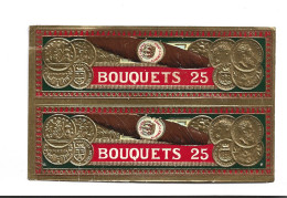 ETIQUETTE  DOUBLE CIGARRE  BOUQUETS 25 - Etiquettes