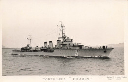 Bateau * Le Torpilleur FORBIN * Navire De Guerre * Militaria - Warships