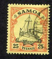 Allemagne, Colonie Allemande, Samoa N°46 Oblitéré, Samoa Mi N°11, Qualité Très Beau - Samoa