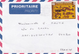 Enveloppe Arts Du Pacifique N.Calédonie 1997 Oblitérée Prioritaire - Usados