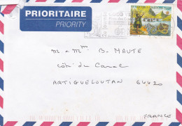 Enveloppe Cap De Bonne Esperance N.Calédonie 1998 Oblitérée Prioritaire - Usati