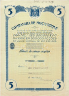 - Titulo De 1949 - Companhia De Moçambique  - Sociedad Anonima De Responsabilidade Limitada  - - Afrika