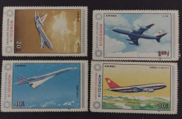 BD)1984, MONGOLIA, CIVIL AVIATION, MNH - Mongolei