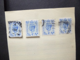 GREAT BRITAIN SG 508 4 Stamps - ....-1951 Vor Elizabeth II.