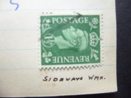 GREAT BRITAIN SG 505a Sideway WMK - ....-1951 Vor Elizabeth II.